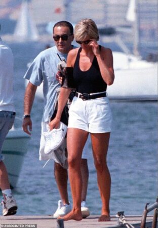 Dodi Al Fayed with Diana in St Tropez in August 1997. Just over a week later the pair were dead