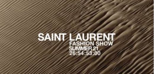 LIVE WITH THE SAINT LAURENT SUMMER ’21 SHOW