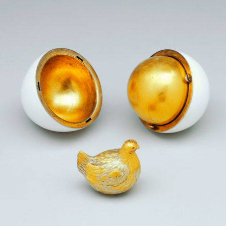The hen egg by faberge.