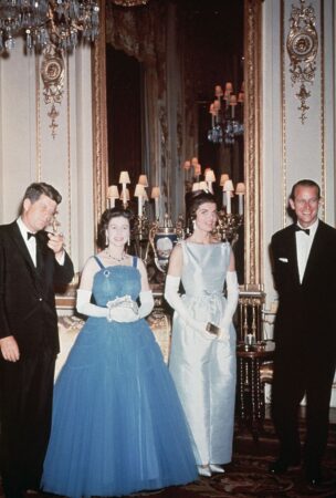 The Queen and Jackie Kennedy.