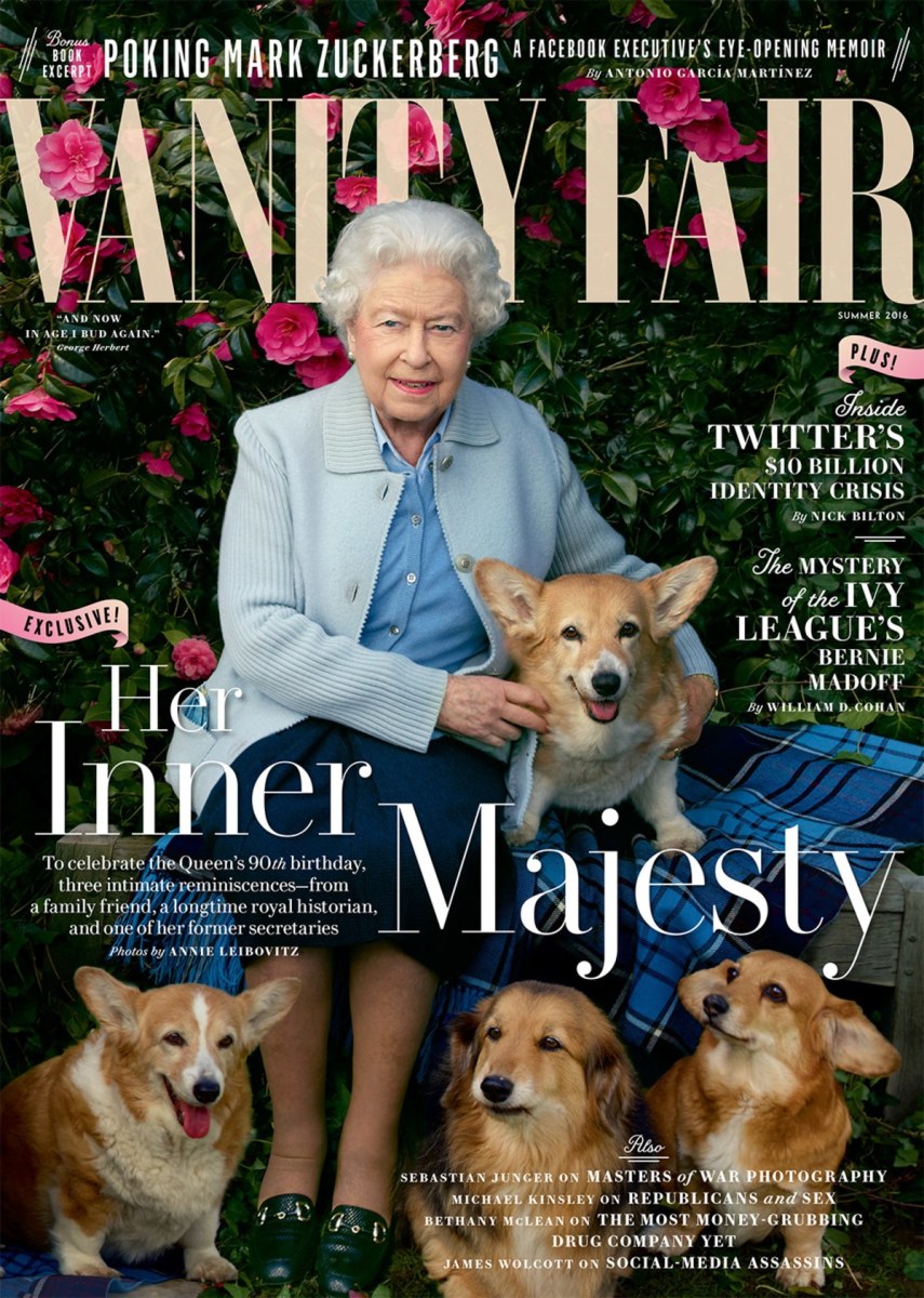Queen Elizabeth Vanity fair cover.
