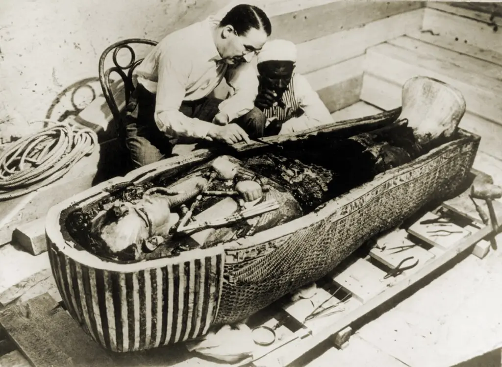  King Tutankhamun’s coffin.