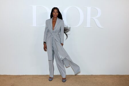 Naomi campbell at dior in egypt