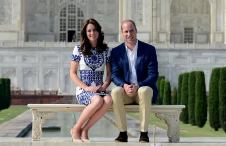 Kate and William at the Taj Mahal.