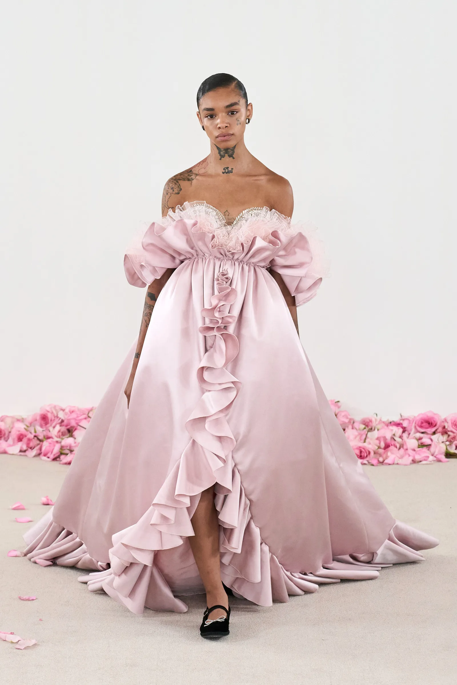 Giambattista Valli pink evening dress